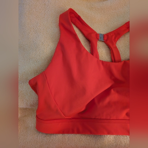 Athleta Maldives Bra Cup Bikini Top L Orange - Picture 3 of 8